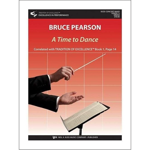 A Time to Dance for Concert Band CB0.5 Score and Parts by Bruce Pearson
