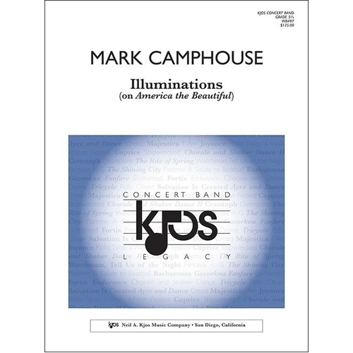 Illuminations on America the Beautiful by Mark Camphouse - Score and Parts for Band with Solos for Two Euphoniums