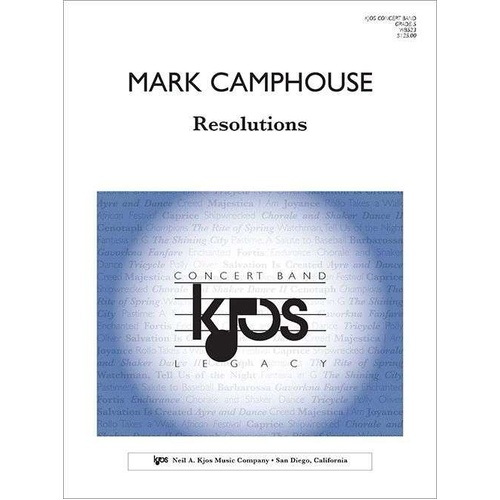 Resolutions C/Band Gr 5 by Neil A. Kjos Music Company - 110 Pages