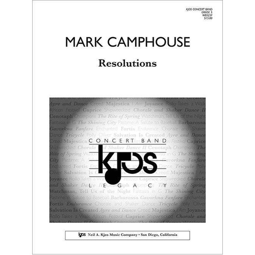 Resolutions Concert Band Grade 5 by Neil A. Kjos Music Company, 28 Pages