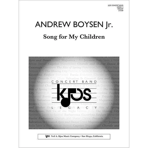 Song for My Children C/Band Grade 4 by Neil A. Kjos Music Company, 20 Pages, Ensemble Band