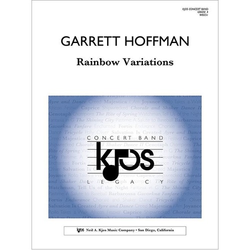 Rainbow Variations for Band by Garrett Hoffman, 126 Pages, Published by Neil A. Kjos Music Company