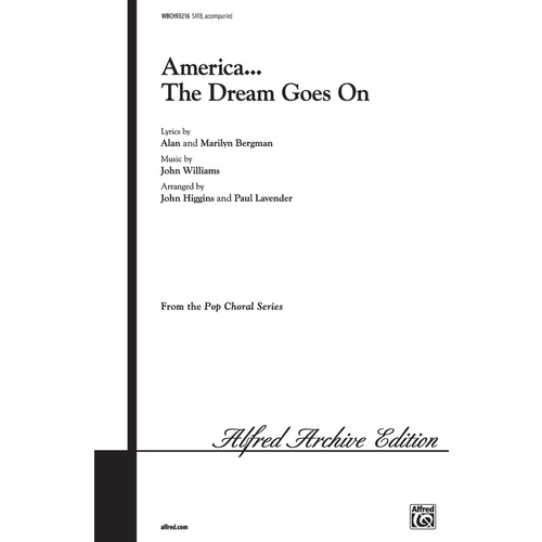America the Dream SATB Choral Sheet Music