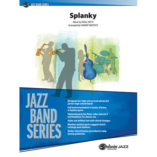 SPLANKY JE ARR NESTICO Jazz Ensemble Sheet Music by Neal Hefti for Count Basie - Medium Tempo Chart with Solo Space
