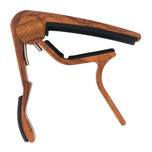 Fretz Woodie Trigger-Style Acoustic Guitar Capo - Mahogany Finish