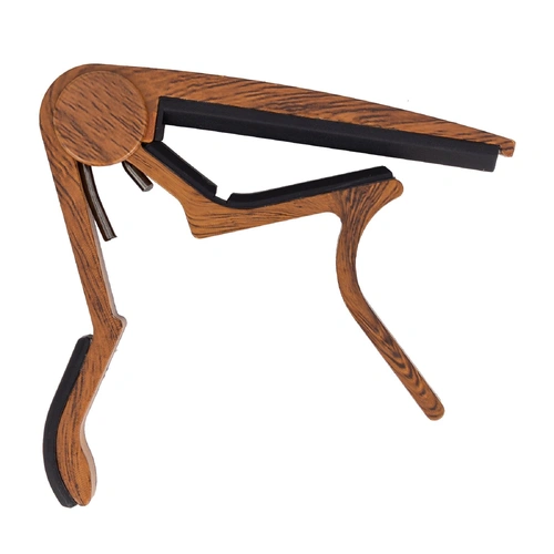Fretz Woodie Trigger-Style Capo for Classical Guitars - Mahogany