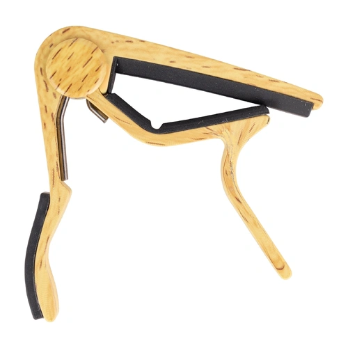 Fretz Woodie Trigger-Style Ukulele Capo with Rubber Grips - Maple