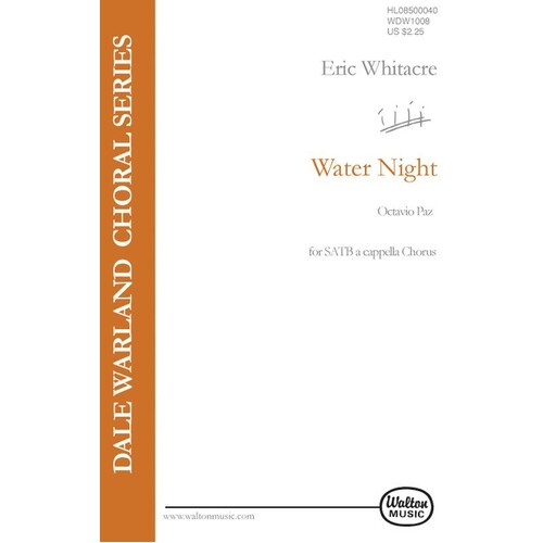 Water Night SATB A Cappella
