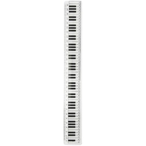 30Cm Keyboard Design Clear Ruler 