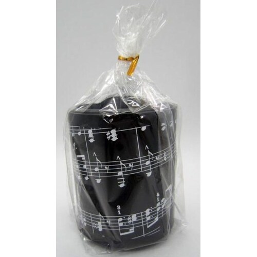 Music Notes Round Plastic Pen Holder