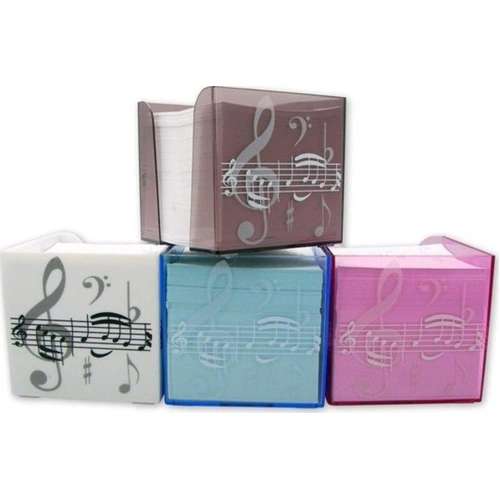 Blue Treble Clef Note Block - Music Stationery