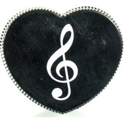 Single Treble Clef Heart Shaped Pencil Sharpener 