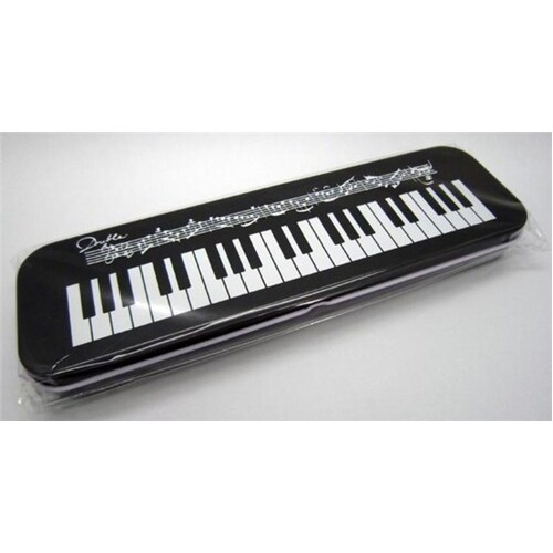Black Keyboard Design Tin Pencil Case 