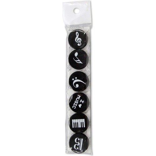 Music Notes Magnets 6 Pack