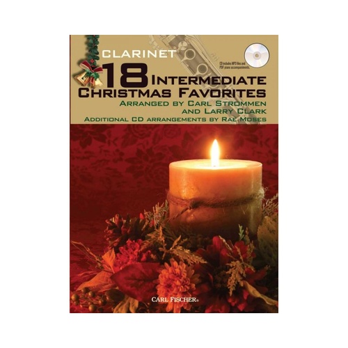 18 Intermediate Christmas Favorites for Clarinet with CD