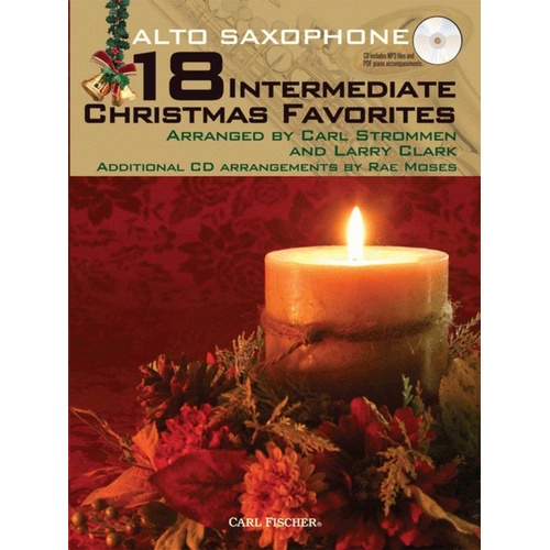 18 Intermediate Christmas Favorites Alto Sax Book/ 