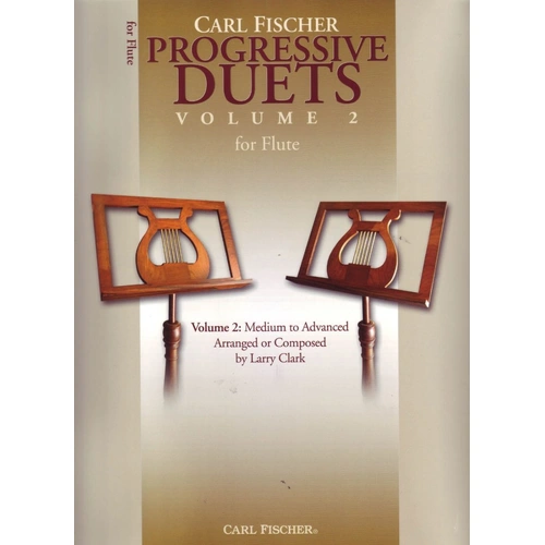 Progressive Duets Volume 2 for Flute by Larry Clark - Flute Duet, 157 Pages, Intermediate to Advanced Level