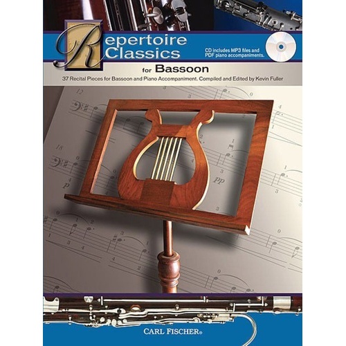 Repertoire Classics for Bassoon and Piano by Carl Fischer