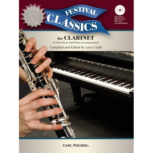 Festival Classics for Clarinet Music Book with Piano Accompaniment and Data CD