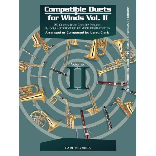 Compatible Duets For Winds Vol 2 clarinet/Trumpet/Tenor Saxophone (Softcover Book)