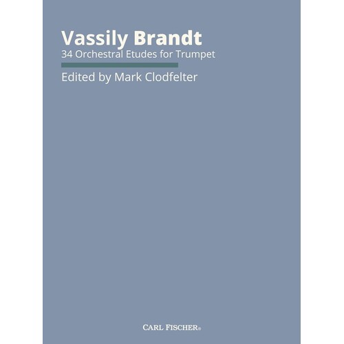 Brandt - 34 Orchestral Etudes For Trumpet (Softcover Book)