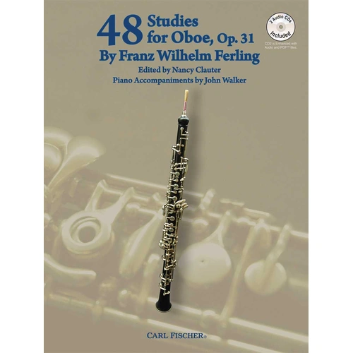 48 Studies for Oboe Op. 31 with 2 CDs by Ferling, Updated Edition