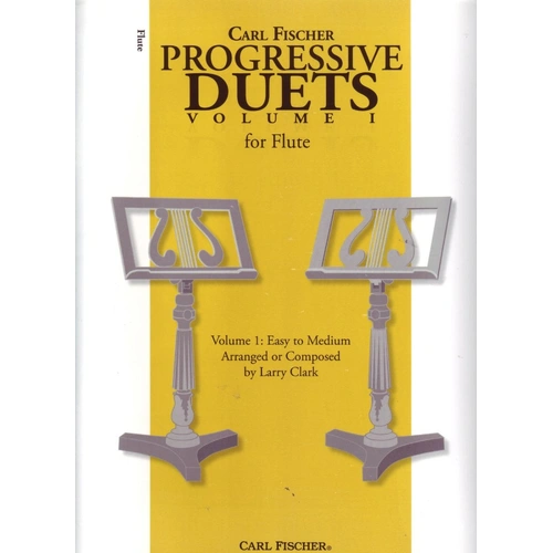Progressive Duets Volume 1 for Flute by Larry Clark, 64 Pages, Flute Duet, Carl Fischer