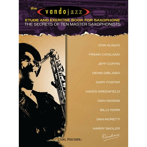 Vandojazz Etude and Exercise Book for Saxophone by Vandoren and Carl Fischer