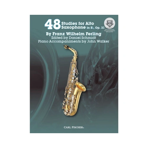 Ferling 48 Studies Op. 31 for Alto Saxophone - Piano Accompaniment Book