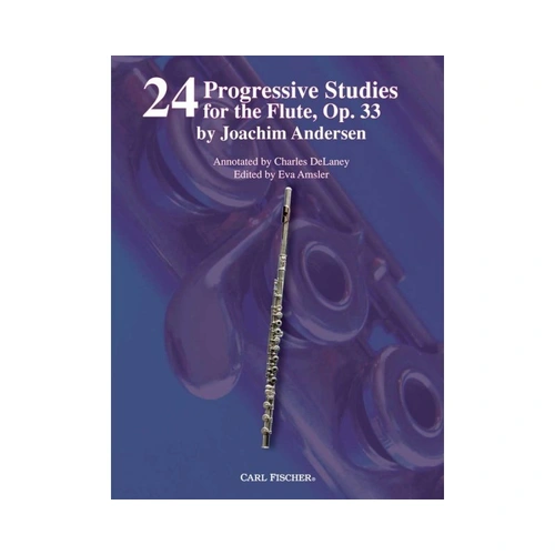 Andersen 24 Progressive Studies Op 33 for Flute by Charles DeLaney