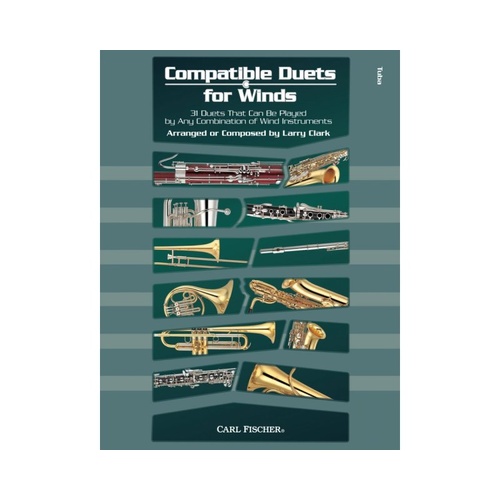Compatible Duets for Winds: Tuba Edition by Larry Clark, 48 Pages, Duo Format