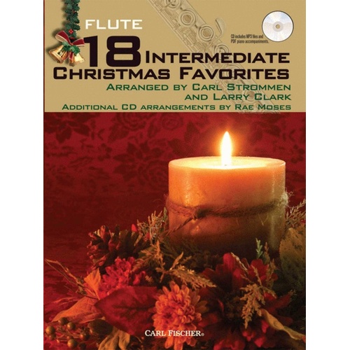 18 Intermediate Christmas Favorites Flute Book/CD 