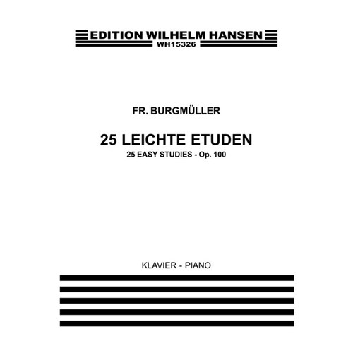 Burgmuller - 25 Easy Studies Op 100 For Piano (Softcover Book)