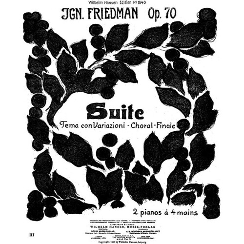 Friedman - Suite Op 70 2P4H
