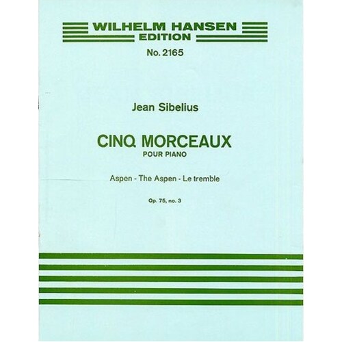 Sibelius - 5 Piano Pieces Op 75 No 3 Aspen Tree (Softcover Book)