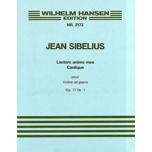 Sibelius Laetare Op.77 No.1 Violin(Cel)/Piano 