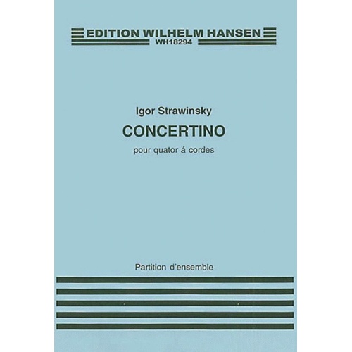 Stravinsky Concertino Score