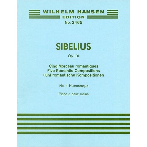 Sibelius Romantic Pieces Op.101/4 Piano 