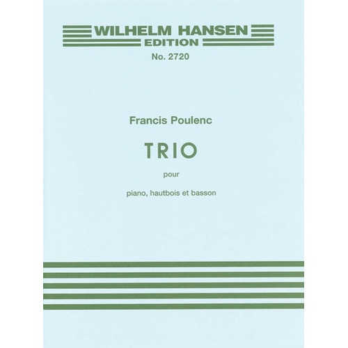 Poulenc Trio Oboe/Bassoon/Piano 1926 