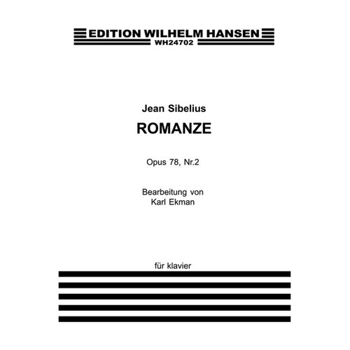 Sibelius Romance Op.78 No.2 Piano Solo Version 