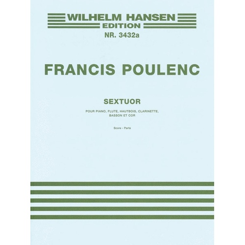 Poulenc Sextet Score & Parts