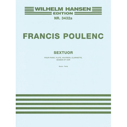 Poulenc - Sextuor Score And Parts