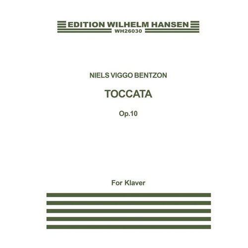 Bentzon Toccata Op.10 Piano Solo 