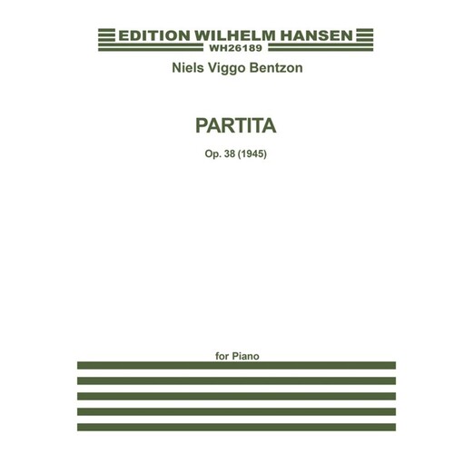 Bentzon Partita Op.38 Piano Solo 