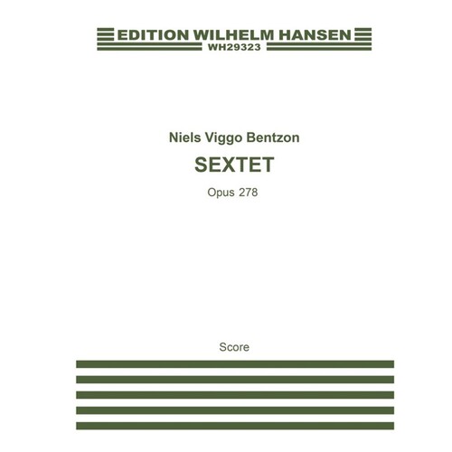 Bentzon Sextet Op278 Wind Score