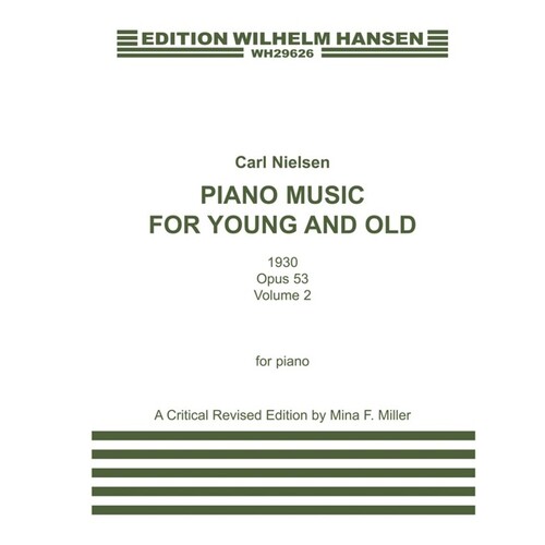 Nielsen - Piano Music For Young and Old Op 53 Vol 2 (Softcover Book)