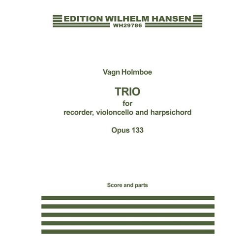 Holmboe Trio Op.133 Rec/Cel/Harpsichord 