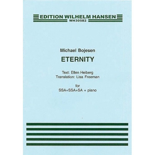 Bojesen Eternity SSA/Piano - Choral Score