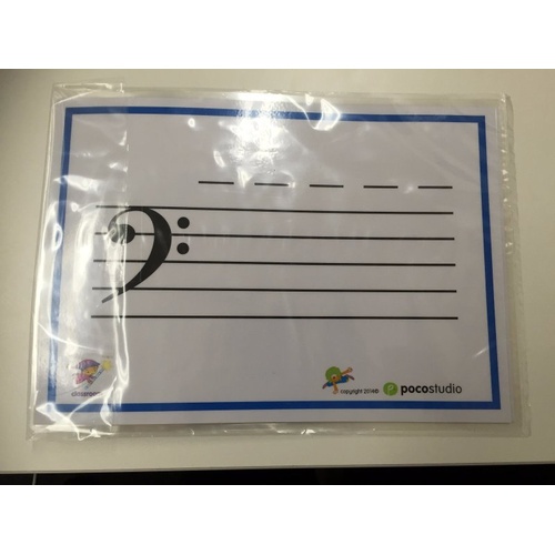 Poco Music Stave Wipe Off Set by Ying Ying Ng - Education Tool