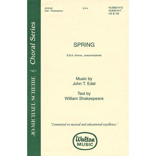 Spring (Edel) SSA A Capp (Octavo)